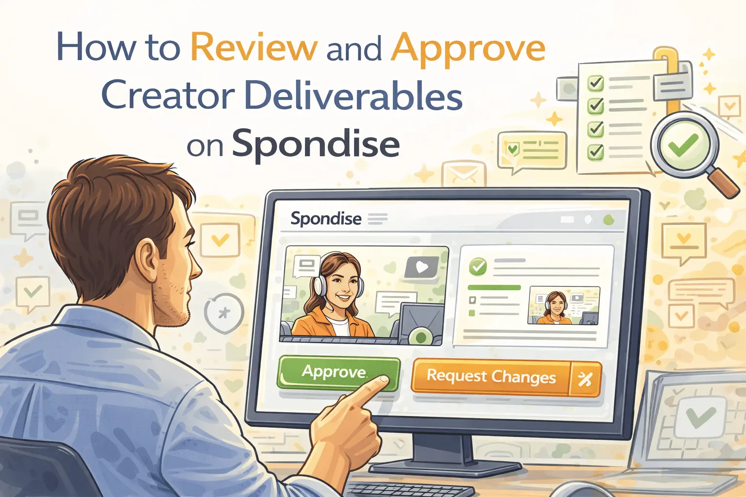 Understand how sponsors review drafts, approve final links, and complete campaigns using Spondise’s approval workflow.